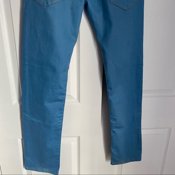 ZARA MAN BLACK TAG BLUE SKINNY PANTS - Picture 6 of 8